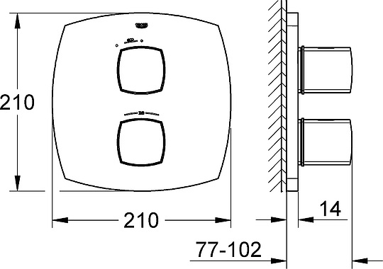 Термостат Grohe Grandera 19934IG0 для душа
