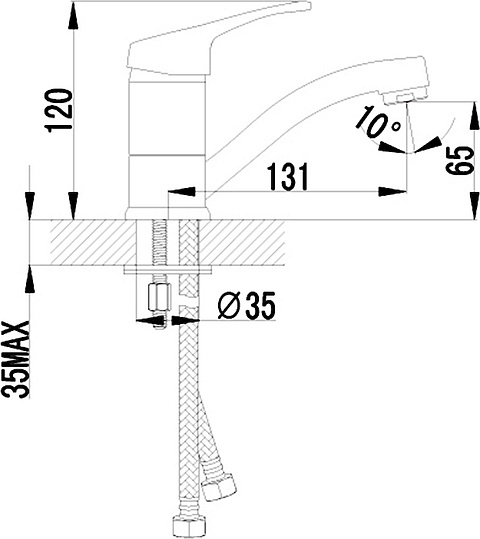 Смеситель Lemark Omega LM3107C для раковины