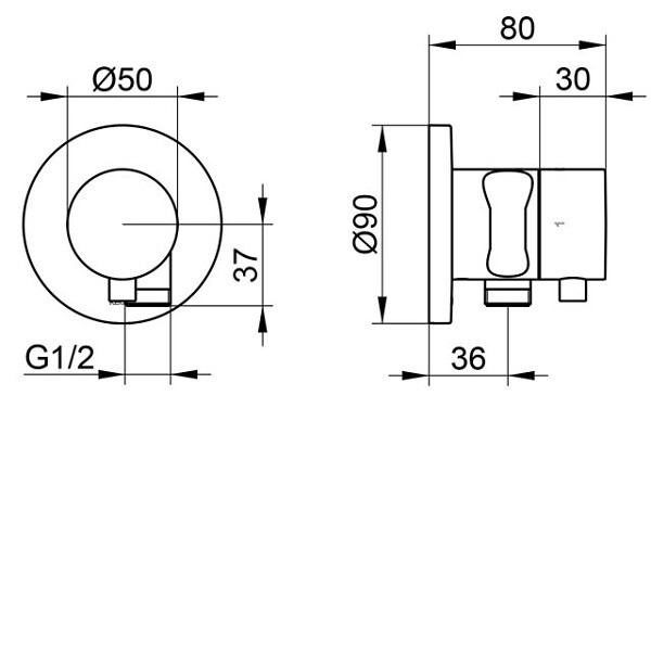 Вентиль Keuco IXMO