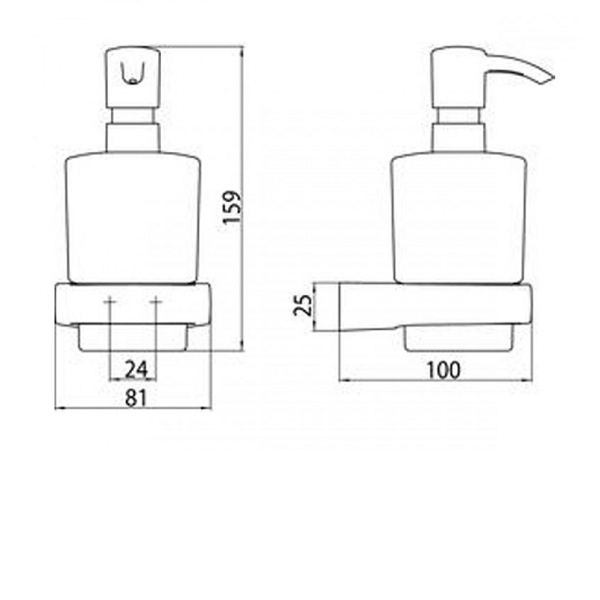 Дозатор для жидкого мыла Emco Trend одинарный  0221 001 00 Дозатор для жидкого мыла Emco Trend одинарный  0221 001 00