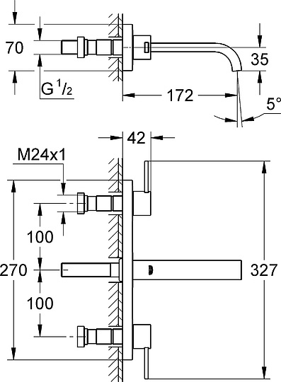 Смеситель Grohe Allure 20189000 для раковины