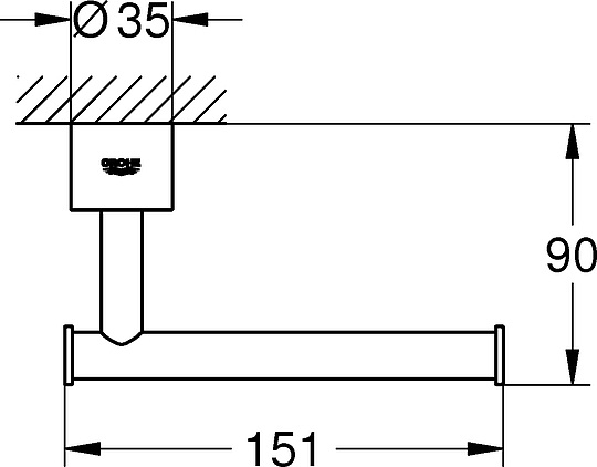 Держатель туалетной бумаги Grohe Atrio New 40313003