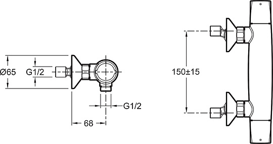 Смеситель Jacob Delafon Elevation E18877-CP для душа
