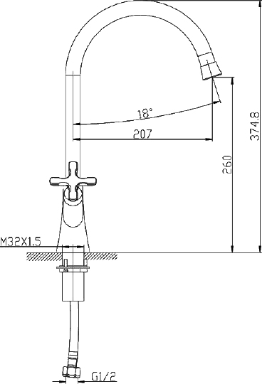 Смеситель Lemark Duetto LM5704C для кухонной мойки