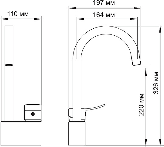 Смеситель Wasserkraft Aller 1067WHITE для кухонной мойки