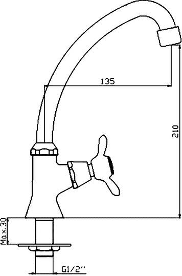Кран Rossinka Q Q02-60U для раковины