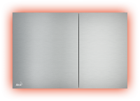 Кнопки смыва AlcaPlast FLAT ALUNOX-ILLUMINATED AIR с подсветкой металл-матовый, цвет зеленый