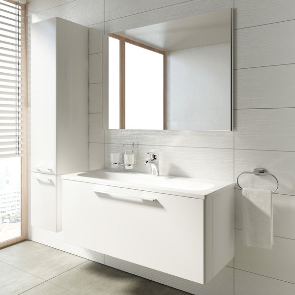 Тумба под умывальник RAVAK SD 1000 Ring белая X000000769