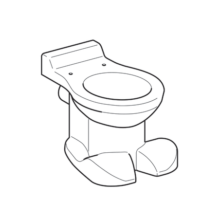 Унитаз напольный для детей Geberit Bambini, 6л, горизонтальный выпуск, 212000000