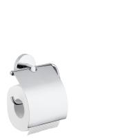 Держатель рулона туалетной бумаги с крышкой Hansgrohe Logis, 40523000 Держатель рулона туалетной бумаги с крышкой Hansgrohe Logis, 40523000