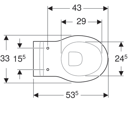 Унитаз подвесной для детей Geberit Bambini, горизонтальный выпуск 201700000 Унитаз подвесной для детей Geberit Bambini, горизонтальный выпуск 201700000