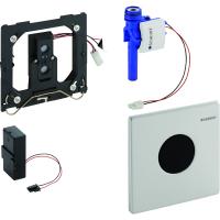 Система электронного управления смывом писсуара Geberit, питание от батарей, защитная крышка Mambo: Сатинированный 116.033.FW.1