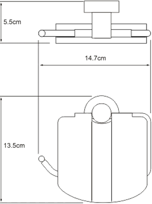Держатель туалетной бумаги Wasserkraft Donau K-9425