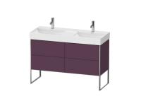 Тумба под раковину Duravit XSquare  цвет-темно-лиловый шелковисто-матовый XS445609494 hog2