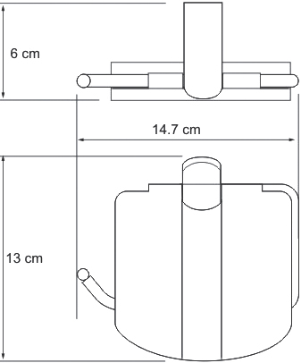 Держатель туалетной бумаги Wasserkraft Berkel K-6825