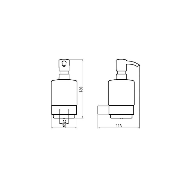 Дозатор для жидкого мыла Emco Loft одинарный 0521 001 01