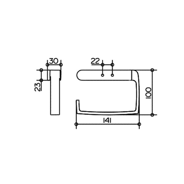 Бумагодержатель Keuco Elegance без крышки  11662010000