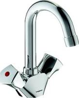 Смеситель для умывальника Vidima LIFE, поворотный излив 124 мм, BA358AA