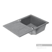 Мойка для кухни Aquaton Монца прямоугольная с крылом серая 1A716032MC230 Мойка для кухни Aquaton Монца прямоугольная с крылом серая 1A716032MC230