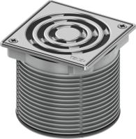 Декоративная решетка TECEdrainpoint S, 100 мм, в стальной рамке, с фиксаторами, с монтажным элементом 3660009