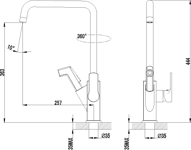 Смеситель Lemark Soul LM6003C для кухонной мойки