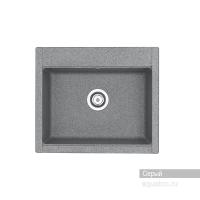 Мойка для кухни Aquaton Делия 60 прямоугольная серая 1A715232LD230 Мойка для кухни Aquaton Делия 60 прямоугольная серая 1A715232LD230