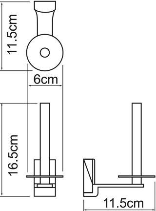 Держатель туалетной бумаги Wasserkraft Leine K-5097