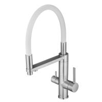 Смеситель для кухни с каналом для подключения фильтра с гибким изливом Swedbe Selene Plus 8441