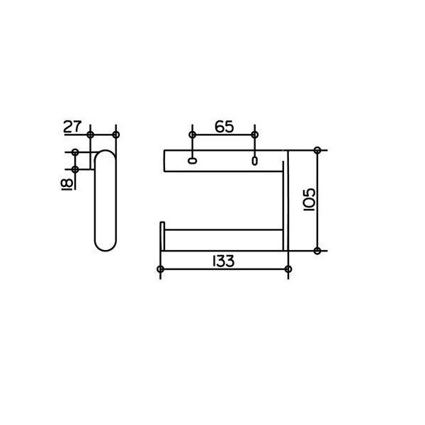 Бумагодержатель Keuco Plan без крышки  14962170000