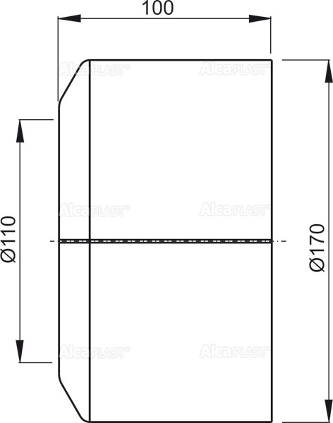 Обрамление для унитаза большое 110 AlcaPlast A980