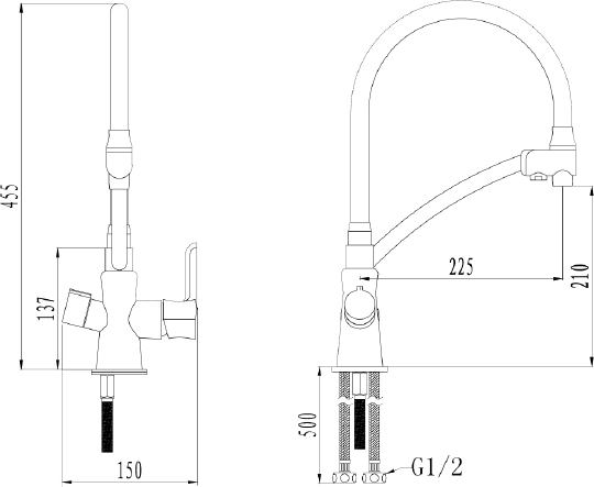 Смеситель Lemark Comfort LM3070C для кухонной мойки