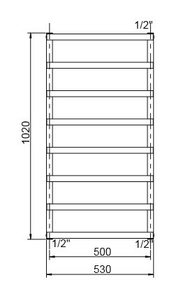 Полотенцесушитель Cordivari Alessandra тип-водяной  3551680400004 3551680400004 pol1