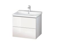Тумба под раковину Duravit L-Cube  цвет-белый глянцевый LC624402222 hog2
