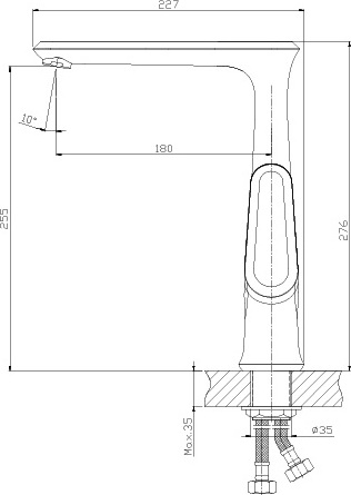 Смеситель Rossinka Z Z35-27U для кухонной мойки