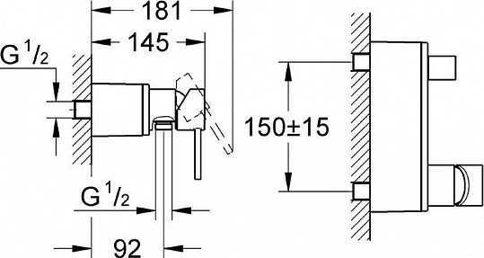 Смеситель Grohe Allure 32846000 для душа