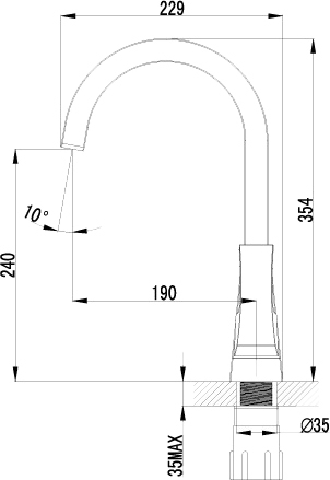 Смеситель Lemark Unit LM4555C для кухонной мойки