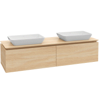 Тумба под раковину Villeroy&Boch Legato  цвет-дуб графитовый B72200FQ hog2