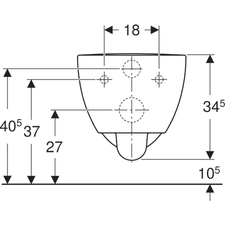 Унитаз Geberit Renova Comfort безободковый материал-керамика, цвет-белый глянцевый 500.693.01.1