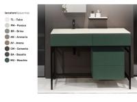 Тумба под раковину CIELO Milano  цвет-Muschio MIBCL MU hog2