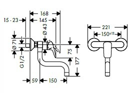Смеситель для кухни Hansgrohe Logis  71836000 hog1