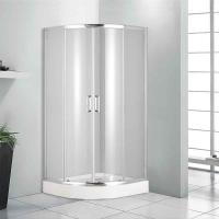 Душевое ограждение к поддону радиальному 900х900 из стеклокомпозита SMC (стекла прозрачные) 1-09-0-0-0-1600