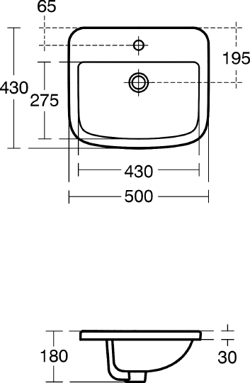 Раковина Ideal Standard Tempo 50 см T059201