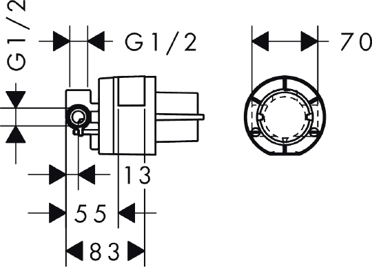 Смеситель Hansgrohe Focus E2 31967000 для душа