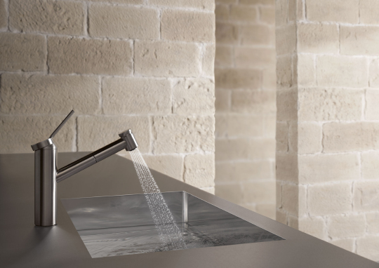 Смеситель Kludi Tangenta 44941F875 для кухонной мойки