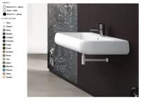 Раковина CIELO Shui  800 мм, материал-керамика, цвет-Talco SHLS80 TL hog4 Раковина CIELO Shui  800 мм, материал-керамика, цвет-Talco SHLS80 TL hog4