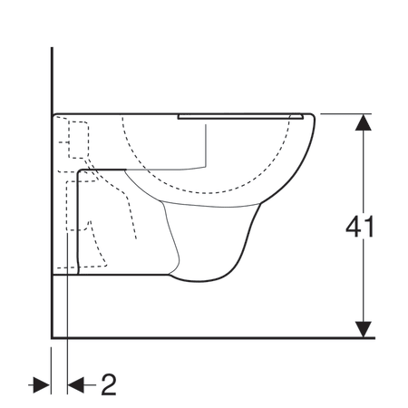 Унитаз подвесной Geberit Renova, 540 мм, с подушкой на сидение 203045000 Унитаз подвесной Geberit Renova, 540 мм, с подушкой на сидение 203045000