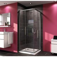 Душевой уголок Huppe X1 для угл. входа 90*90*190 для квадратного поддона, глянц. хром, 140103069321