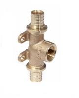 Тройник настенный, Rehau, RAUTITAN, В, 20, 1/2", 16, бронза (RX+) 14562931001