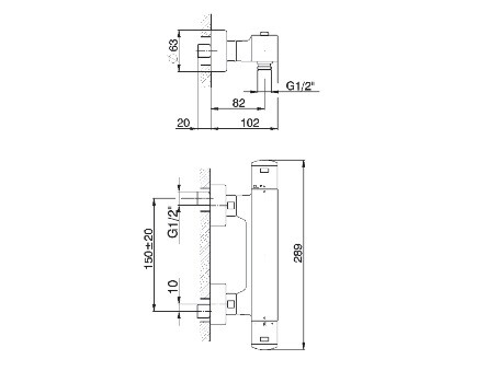 Смеситель для душа Cisal Roadster  RR T0101 0 21 hog