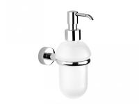 Дозатор для жидкого мыла Nicolazzi Bagno Minimale с держателем  1489M CR Дозатор для жидкого мыла Nicolazzi Bagno Minimale с держателем  1489M CR